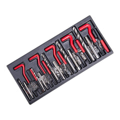 131Pcs Stripped Thread Rethread Helicoil Repair Kit Set Metric M5 M6 M8 M10 M12