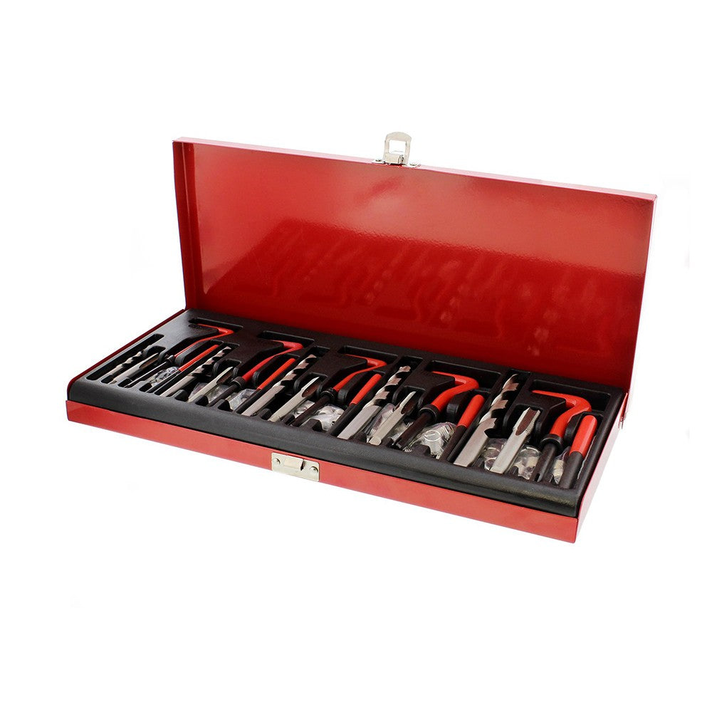 131Pcs Stripped Thread Rethread Helicoil Repair Kit Set Metric M5 M6 M8 M10 M12