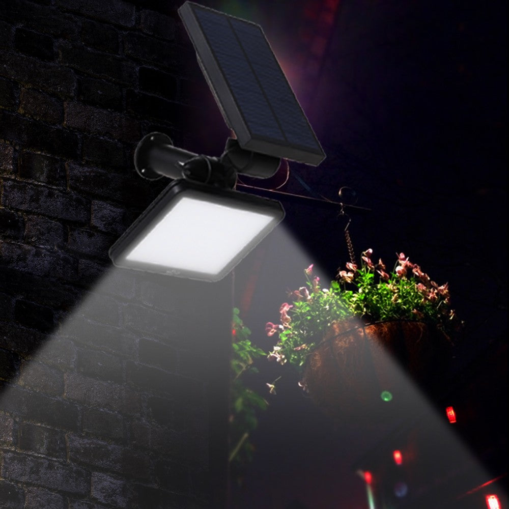 Solar Powered Lawn Lamp Outdoor Wall Light 3W 48LEDs 350LM