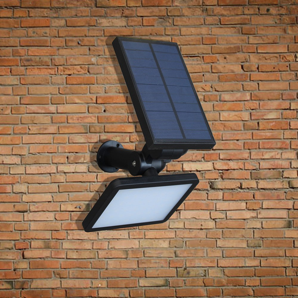 Solar Powered Lawn Lamp Outdoor Wall Light 3W 48LEDs 350LM