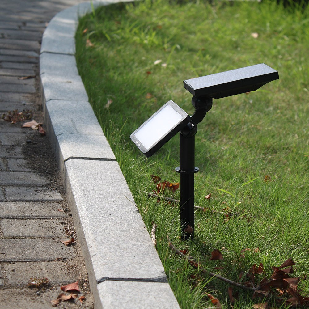 Solar Powered Lawn Lamp Outdoor Wall Light 3W 48LEDs 350LM