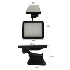 Solar Powered Lawn Lamp Outdoor Wall Light 3W 48LEDs 350LM
