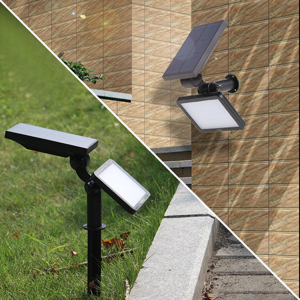 Solar Powered Lawn Lamp Outdoor Wall Light 3W 48LEDs 350LM