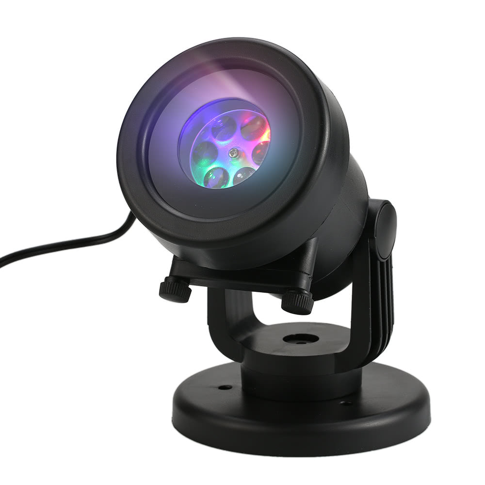 Projector Light 12Pcs Pattern Spotlight Romantic RGBW Snowflake/Love Film Rotating Garden Lamp