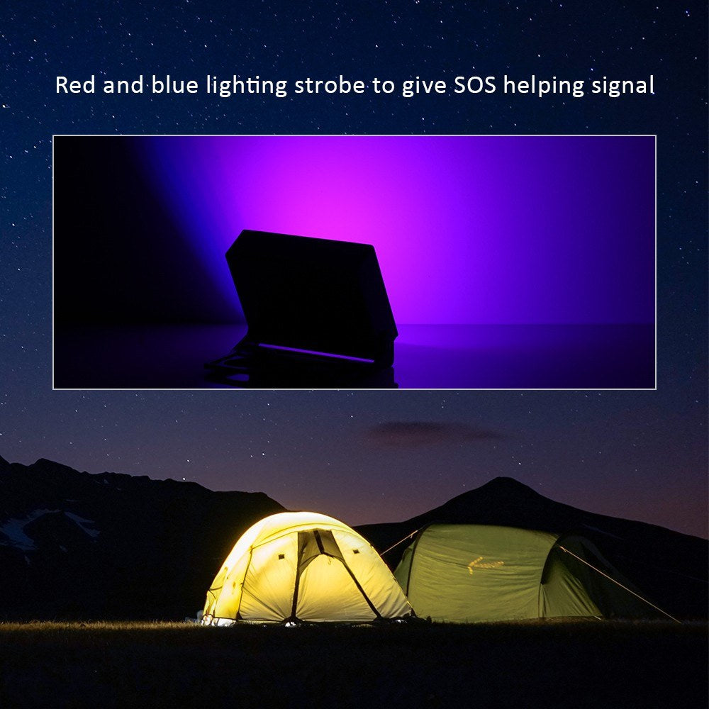 Portable LED Pocket Floodlight, Mini Power Bank High Bright for Outdoor Camping Hiking Emergency