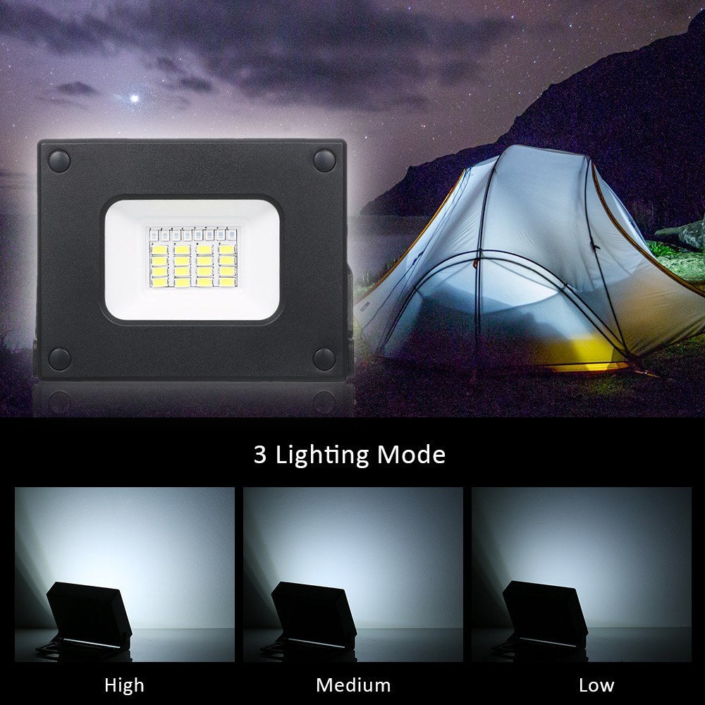 Portable LED Pocket Floodlight, Mini Power Bank High Bright for Outdoor Camping Hiking Emergency