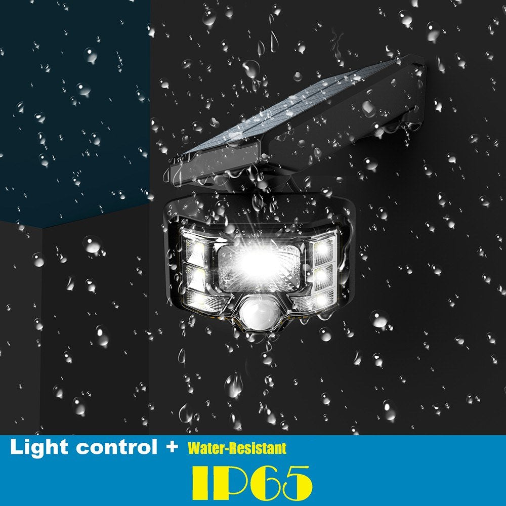 Solar Powered Wall Mounted Spotlight 360° Adjustable Wirelessly Motion Sensor Secure Lamp 8 LEDs