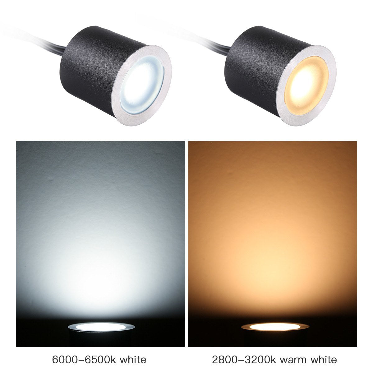 DC12V Recessed LEDs Deck Lights IP67 Waterproof Outdoor In-ground Lamp Landscape Light