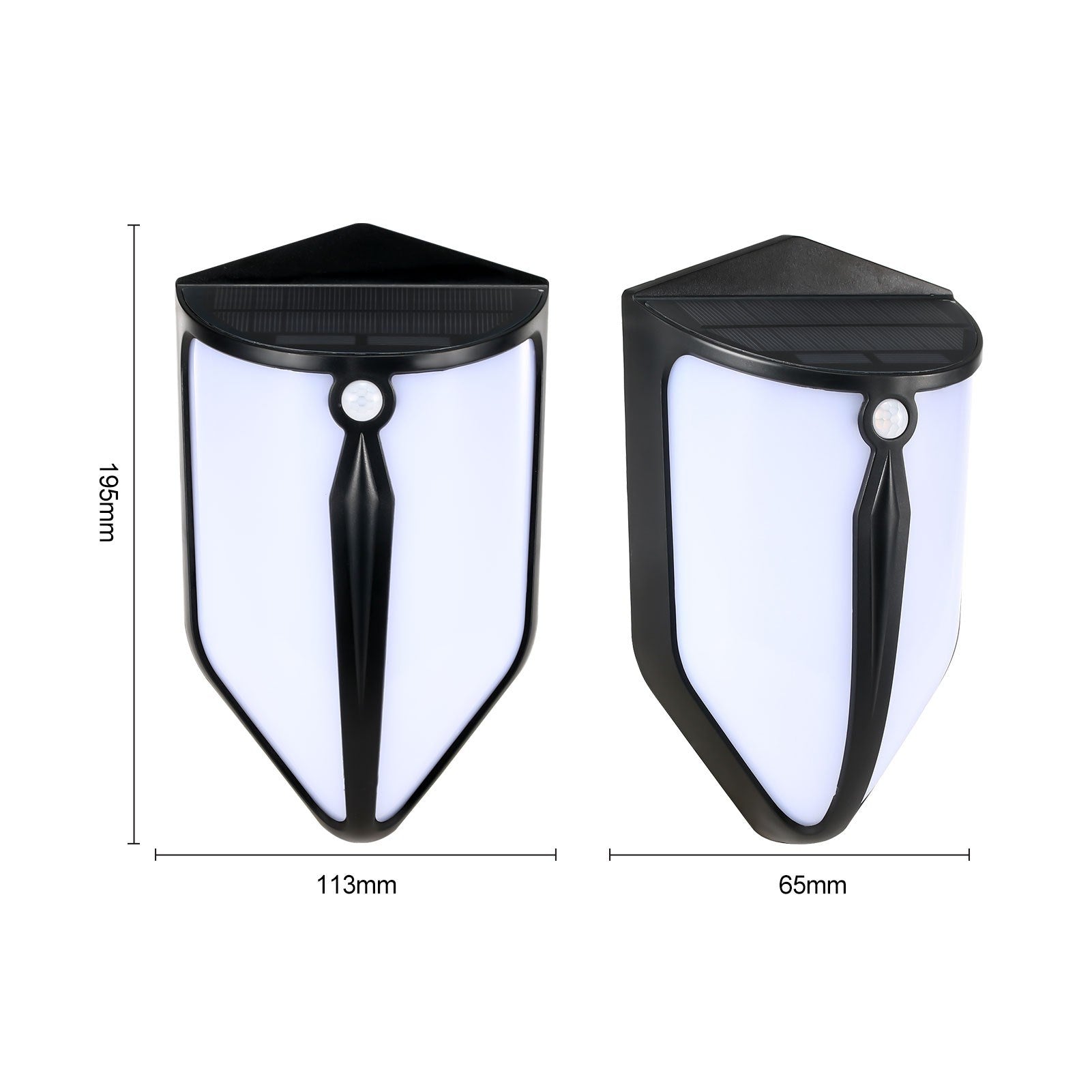 Solar Flame Wall Light IP65 Two Lighting Modes
