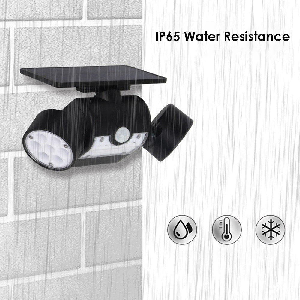 30 LEDs Solar Powered Operated Energy Wall-Mounted Lamp Outdoor Light Adopted PIR Motion Sensor