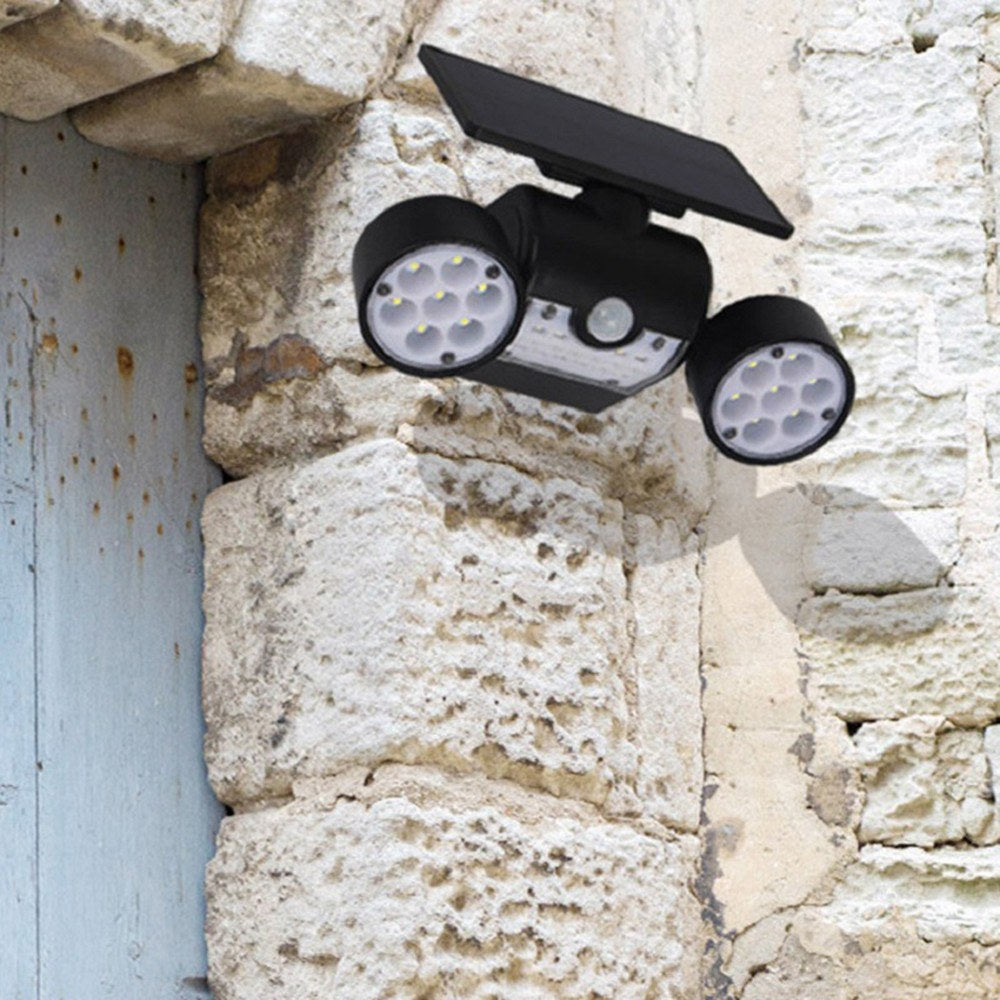 30 LEDs Solar Powered Operated Energy Wall-Mounted Lamp Outdoor Light Adopted PIR Motion Sensor