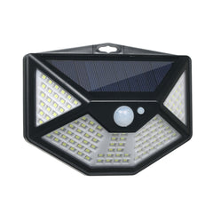 Solar Powered Wall Light PIR Motion and Lighting Sensor 3 Modes Flood Lamp 112LEDs