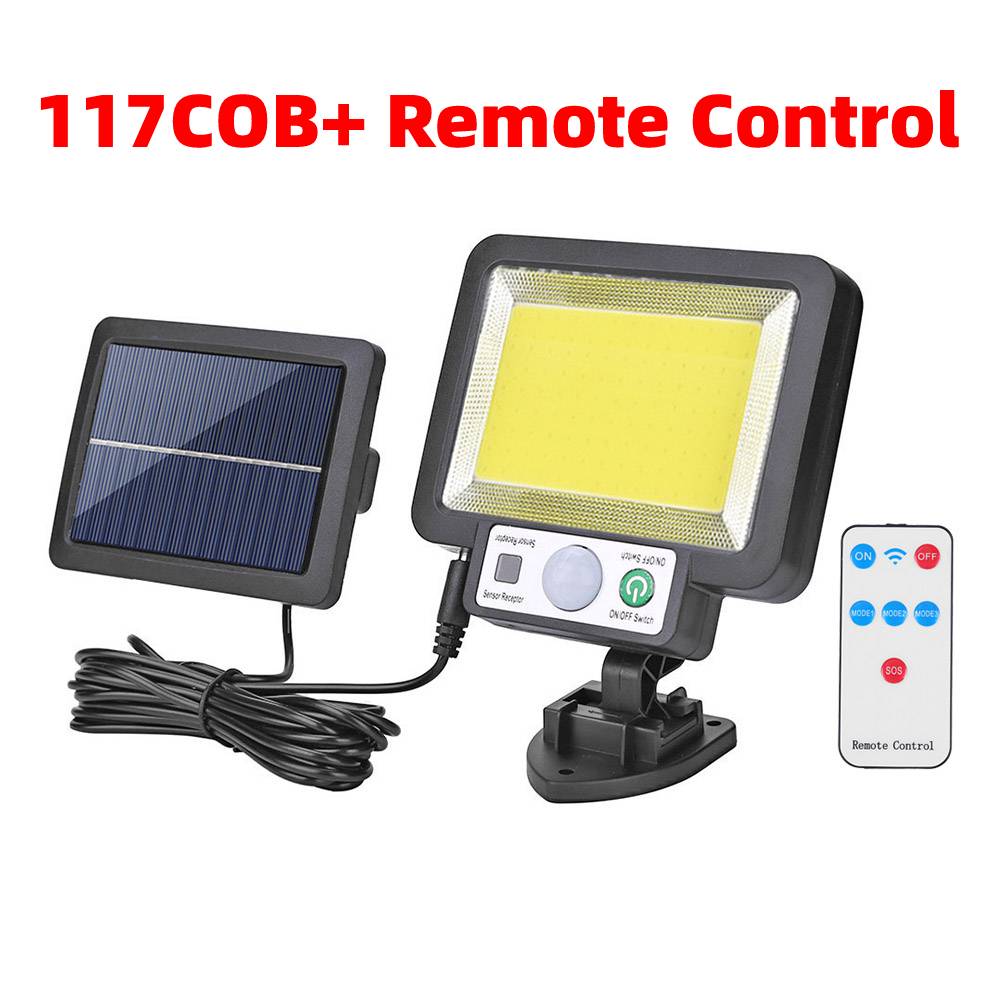 Outdoor Wall Lights with Remote Control Human Body Infrared Solar Street Lights Stake Waterproof Decor Outdoor