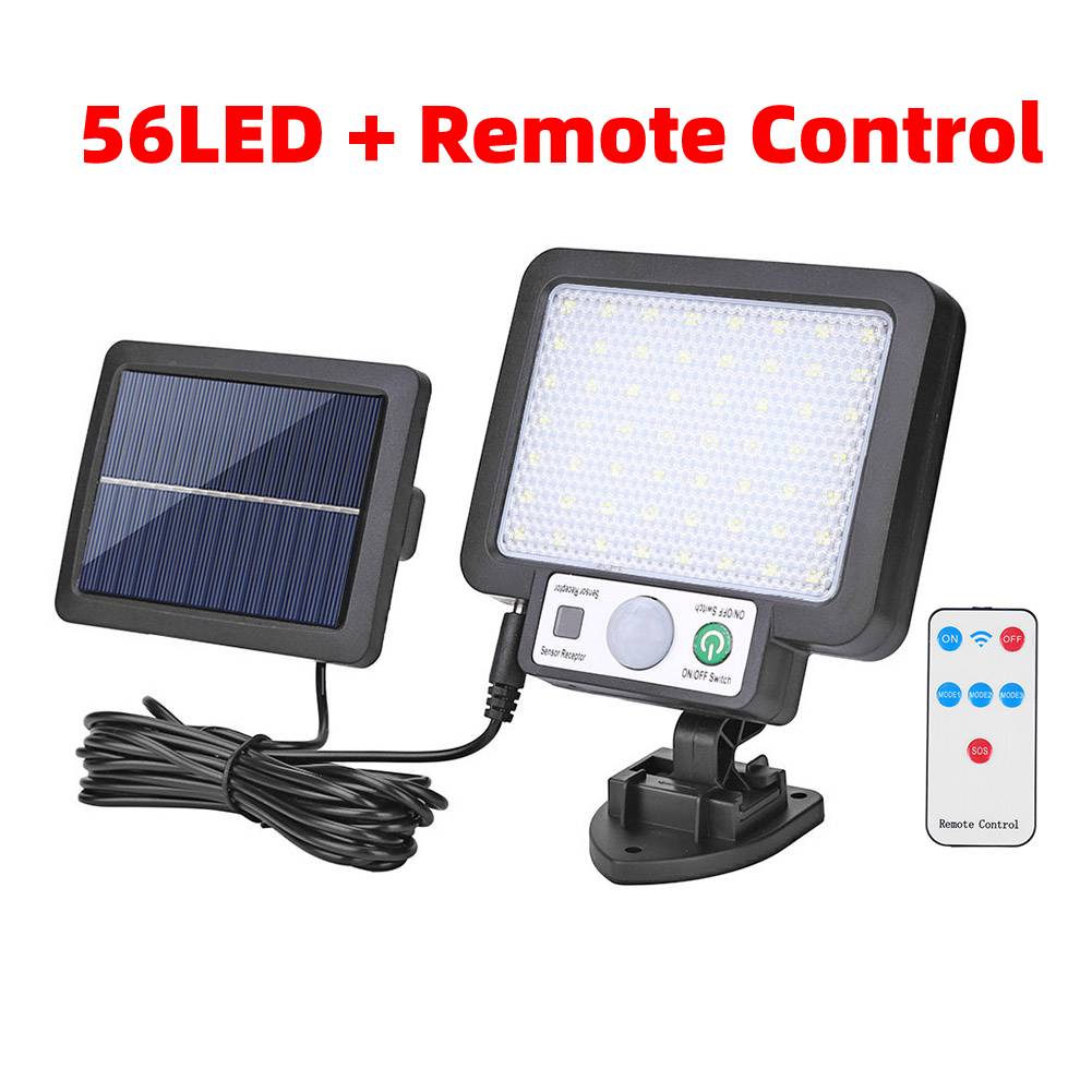 Outdoor Wall Lights with Remote Control Human Body Infrared Solar Street Lights Stake Waterproof Decor Outdoor