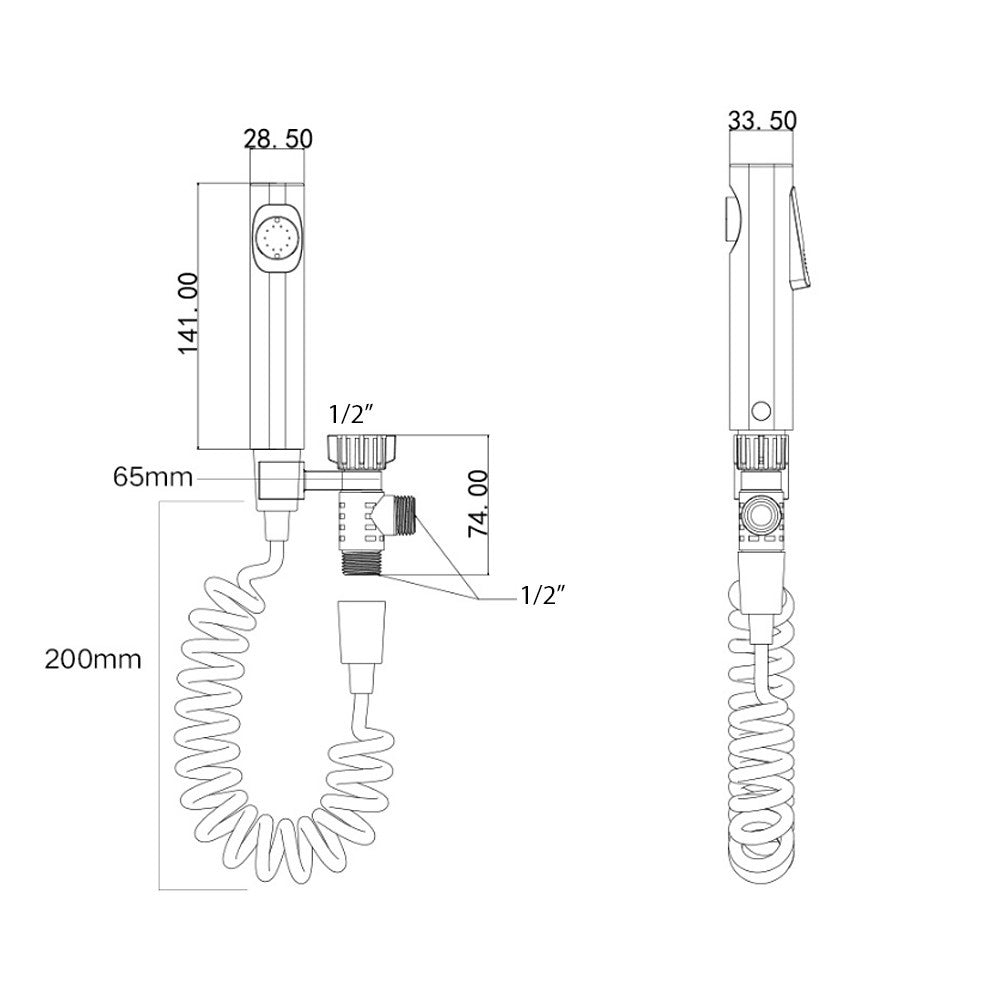 Hand Held Cloth Diaper Sprayer Premium Bidet