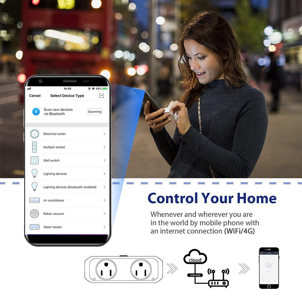 Smart WiFi Plug Remote Control Socket Outlet