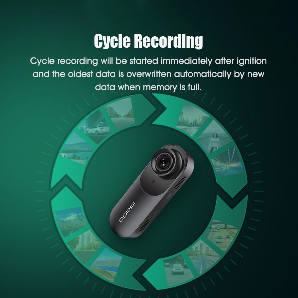 Vehicles Driving Recorder Built-in GPS Super Night Vision 1600P Motion Detection