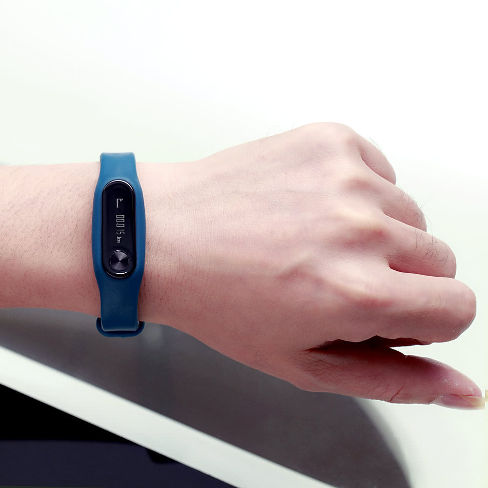 Smart BT Sport Watch Wristband 0.69" OLED Call Notification Pedometer Alarm etc