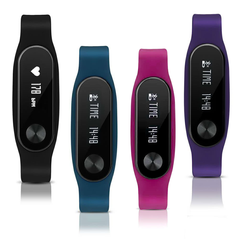 Smart BT Sport Watch Wristband 0.69" OLED Call Notification Pedometer Alarm etc