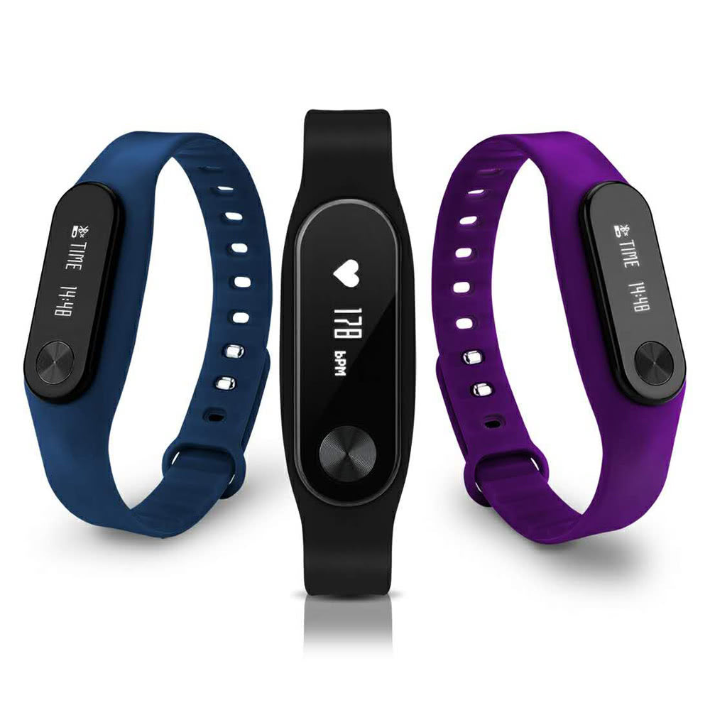 Smart BT Sport Watch Wristband 0.69" OLED Call Notification Pedometer Alarm etc