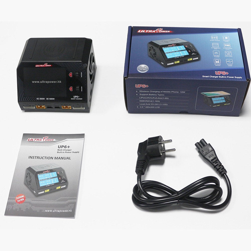 ULTRA POWER UP6+ Balance Charger Discharger AC 2x150W DC 2x300W 2x16A Dual Channel