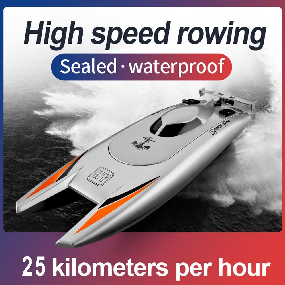 25KM/H High Speed Racing Boat 2 Channels Remote Control Boats for Pools