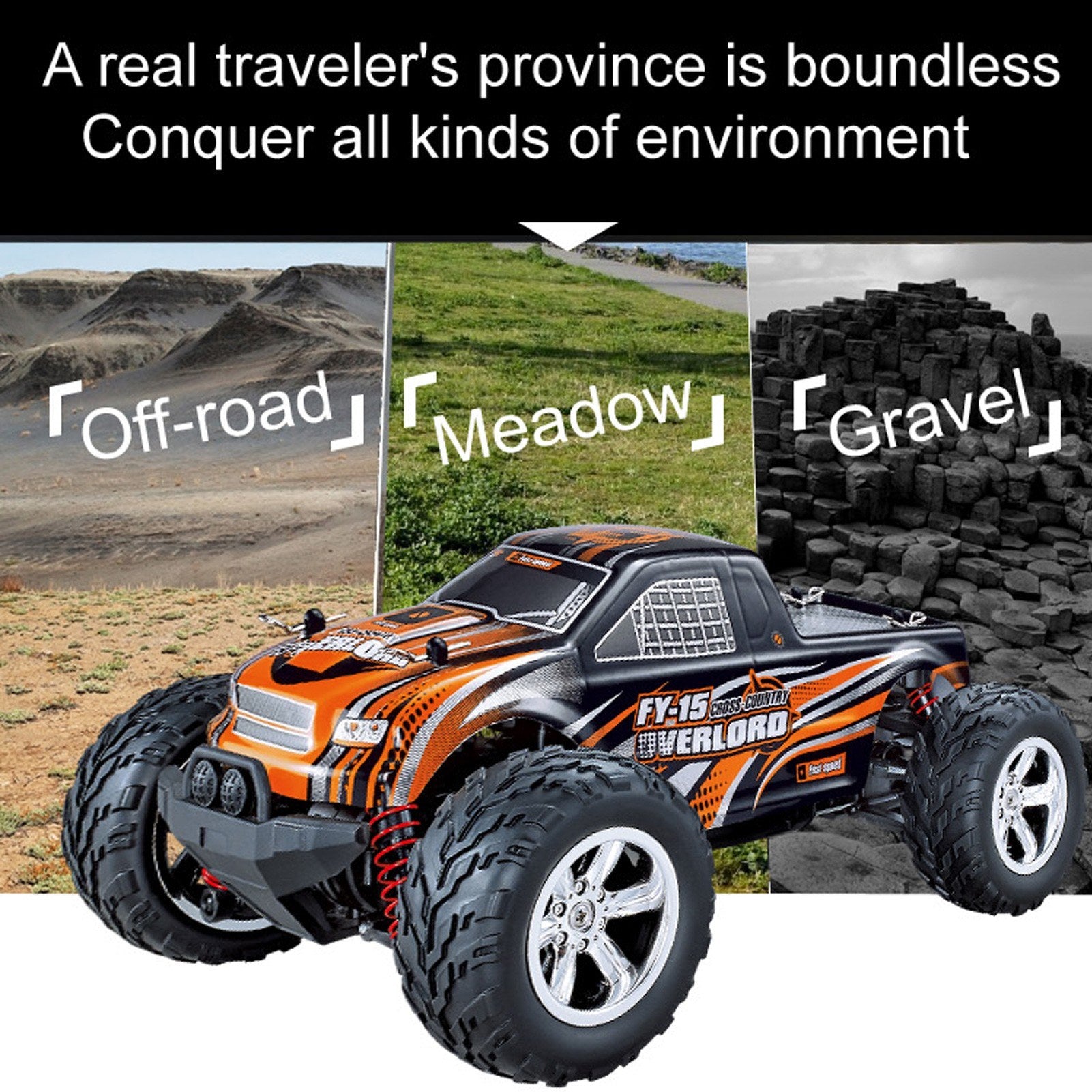 2.4Ghz 20KM/H 1:20 Off Road RC Trucks 4WD Vehicle Racing Climbing Car