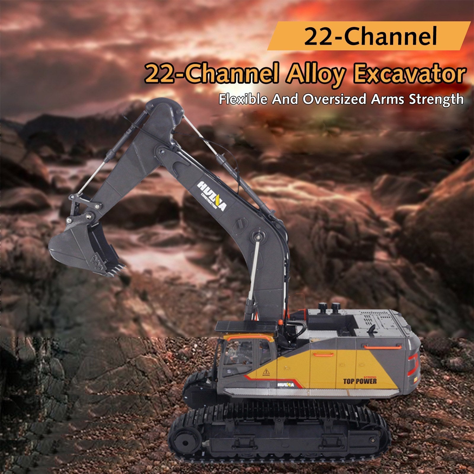1:14 RC Excavator 2.4Ghz Electric Remote Control Toy
