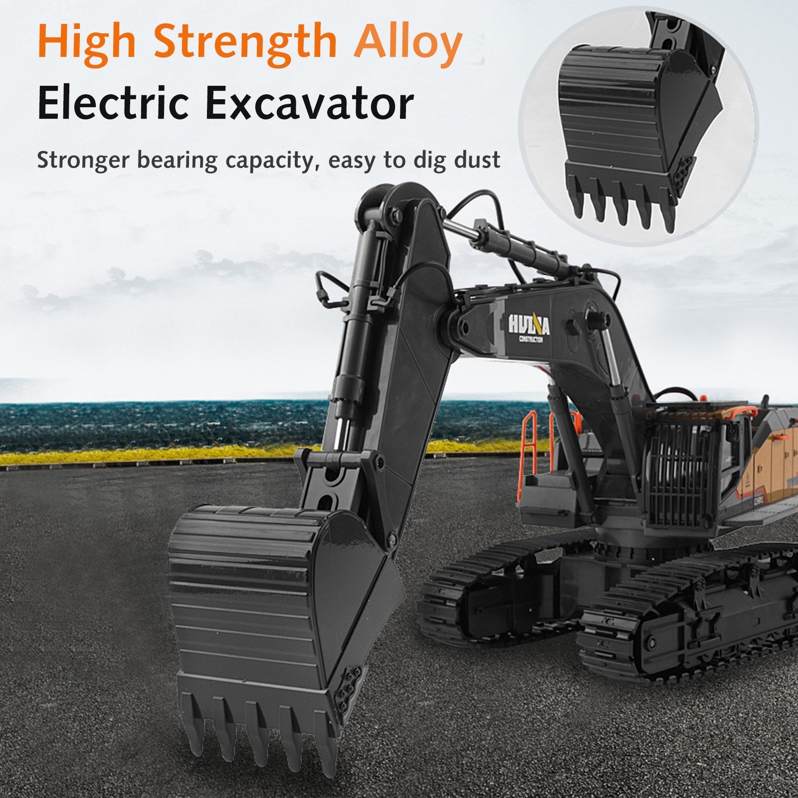 1:14 RC Excavator 2.4Ghz Electric Remote Control Toy