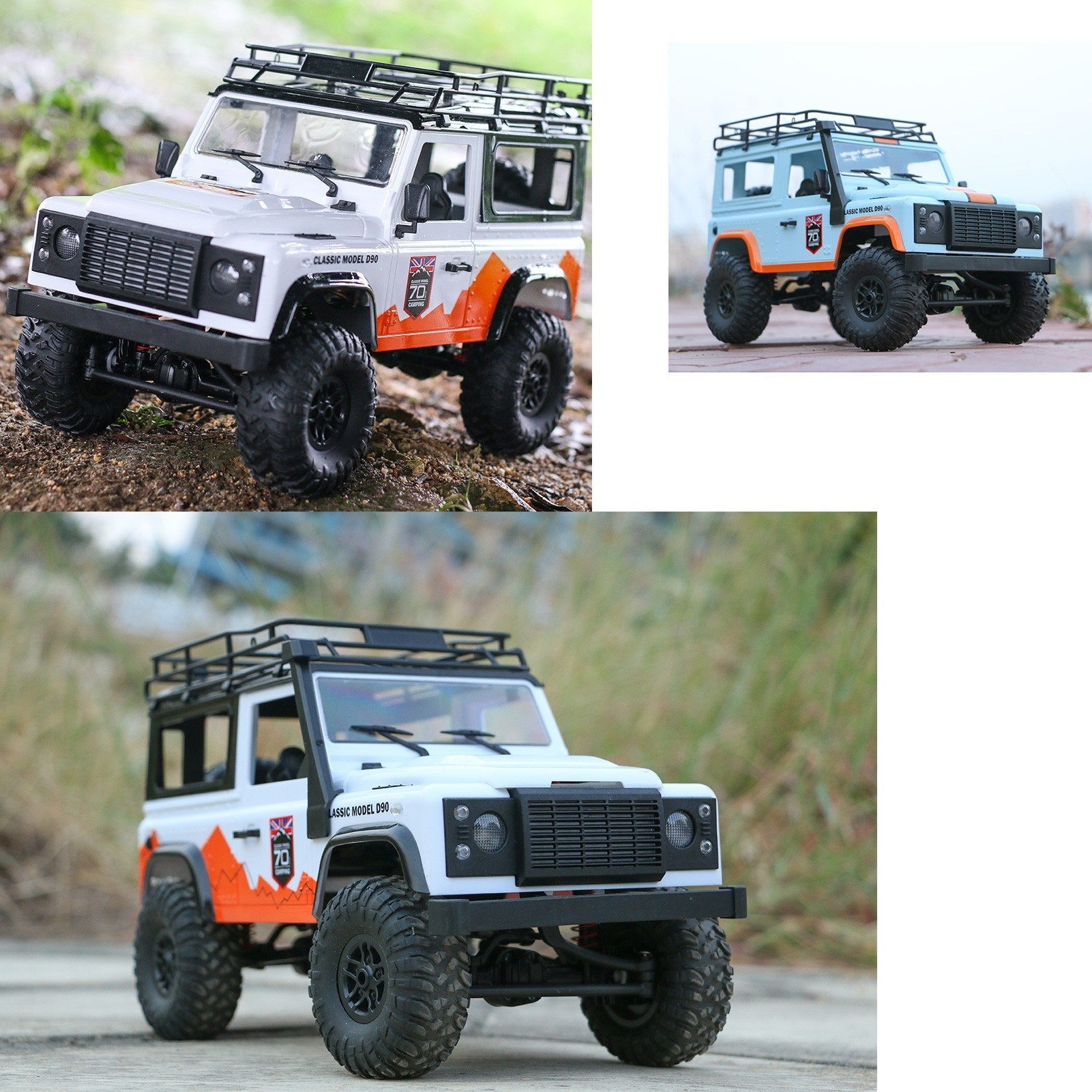 4WD 2.4Ghz Off Road Car RC Rock Crawler Cross-country Truck Toy with Headlight for Adults and Kids
