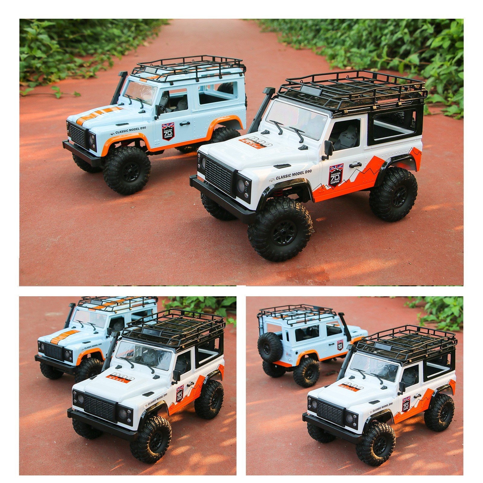 4WD 2.4Ghz Off Road Car RC Rock Crawler Cross-country Truck Toy with Headlight for Adults and Kids