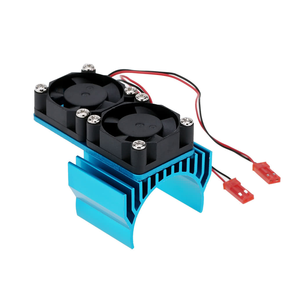 7019 Motor Heat Sink With Two Cooling Fans for 1/10 HSP RC Car 540/550 3650