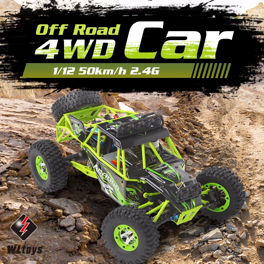 1/12 2.4G 4WD 50km/h High Speed RC Car Off Road Rock Crawler Cross-country RC Truck