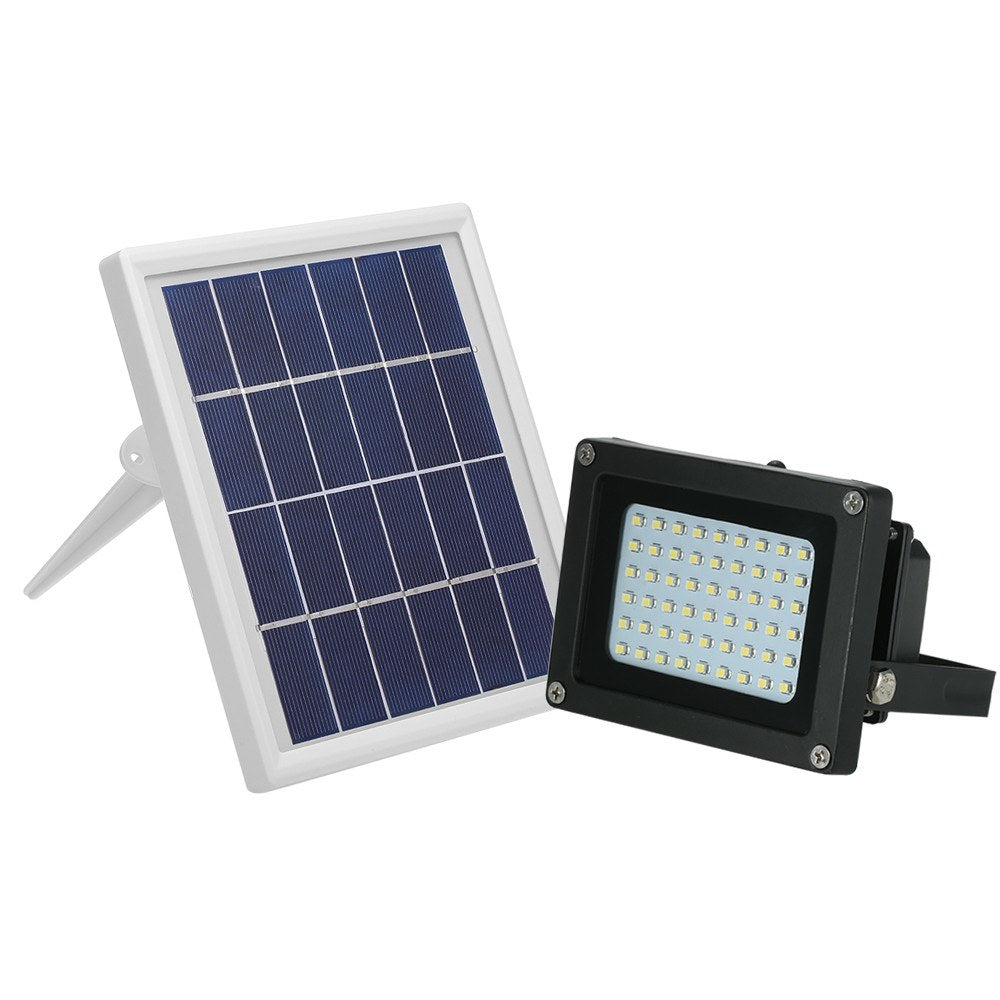 Solar Powered Floodlight 54 LED IP65 Waterproof Lights Outdoor Security with Bracket