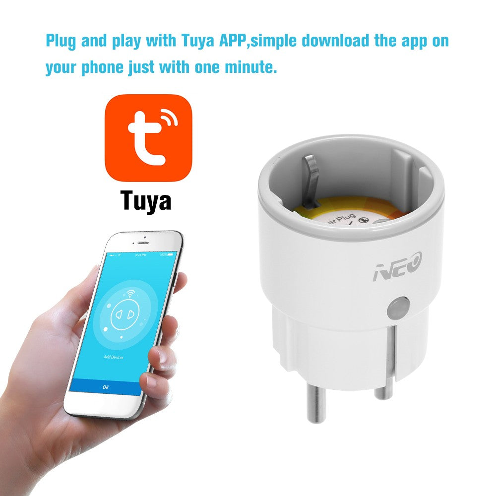 Smart Power Plug Home Socket Voice Control Compatible Remote by Phone from Anywhere