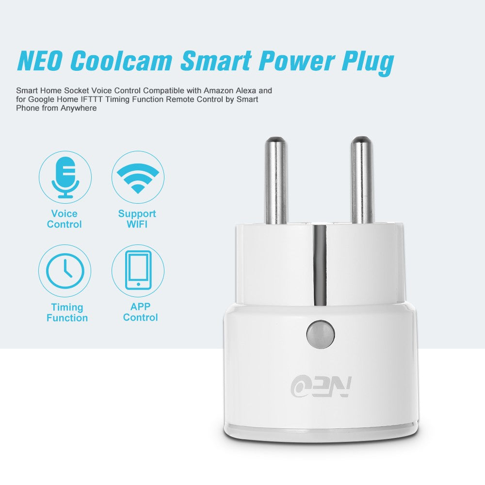 Smart Power Plug Home Socket Voice Control Compatible Remote by Phone from Anywhere