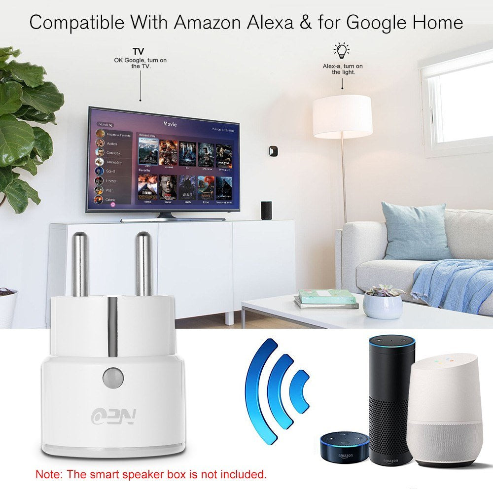 Smart Power Plug Home Socket Voice Control Compatible Remote by Phone from Anywhere