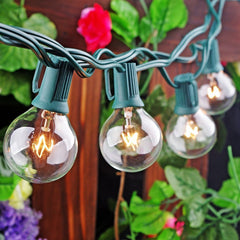 Glass Bulb Garden Yard Fence Warm Goble Lamp Holiday Lights String Indoor Outdoor Decoration