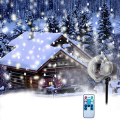LED Mini Night Light Snow Projector Lawn Greensward