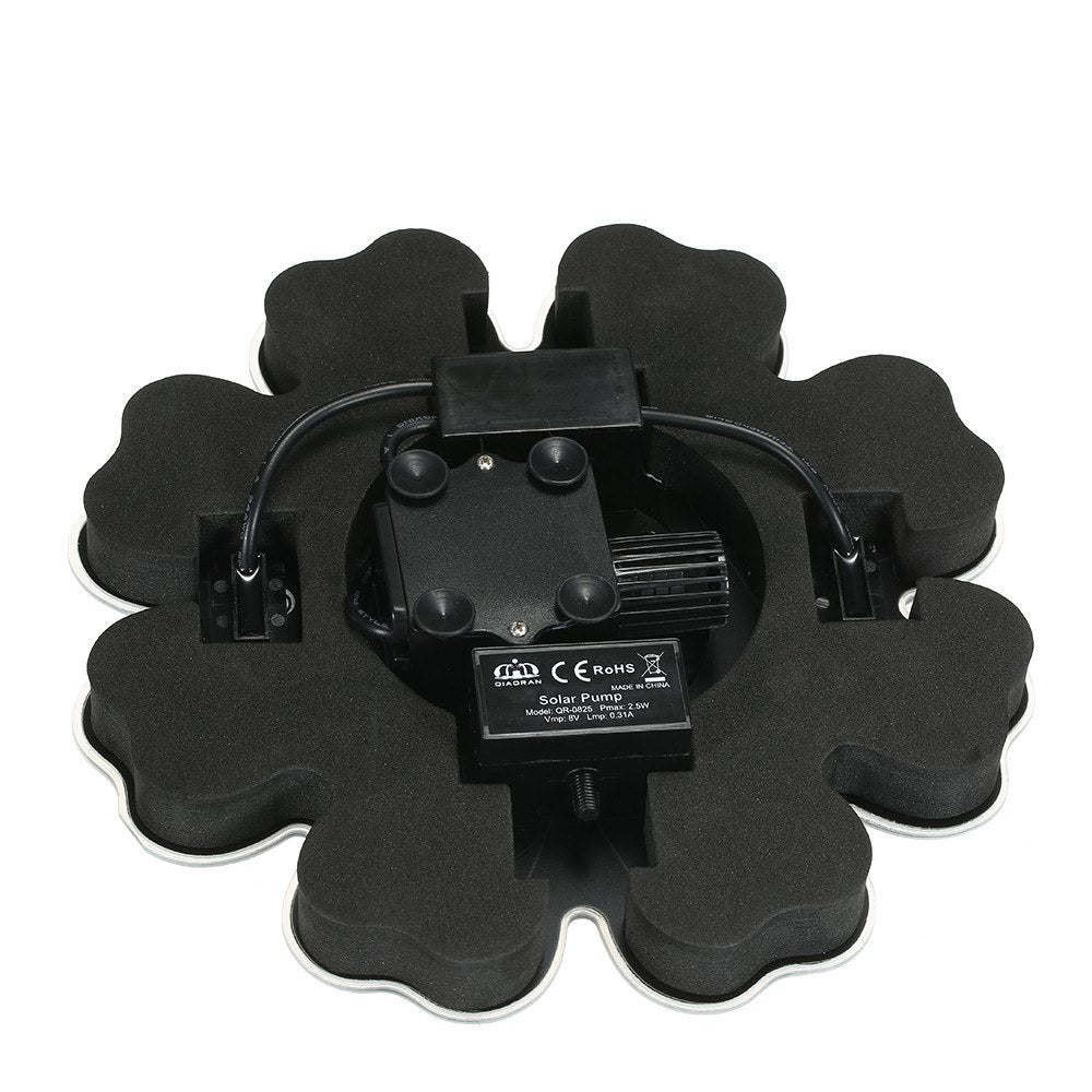Solar Power Fountain Flower-shape Panel Energy-saving Water Pump 195mm/7.68"