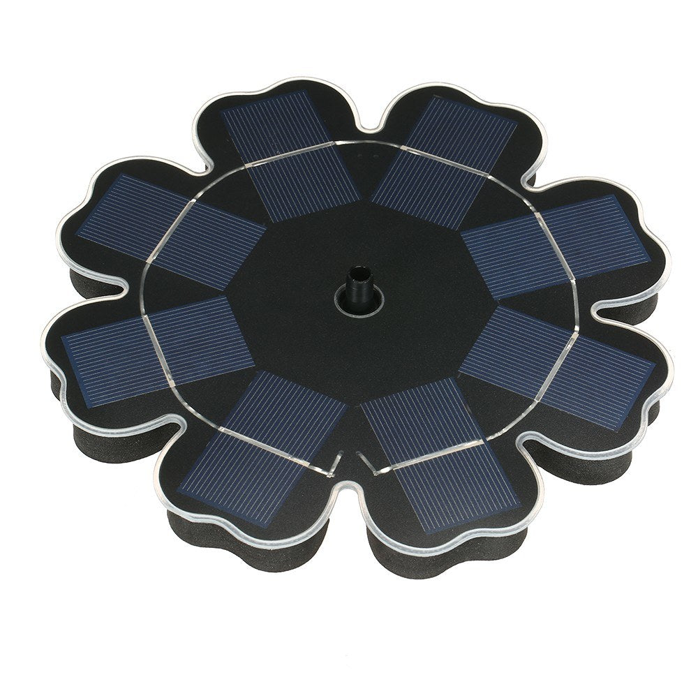 Solar Power Fountain Flower-shape Panel Energy-saving Water Pump 195mm/7.68"