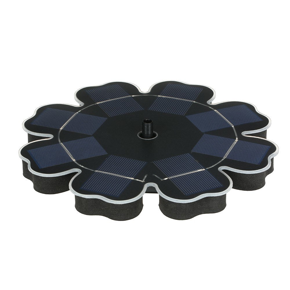 Solar Power Fountain Flower-shape Panel Energy-saving Water Pump 195mm/7.68"