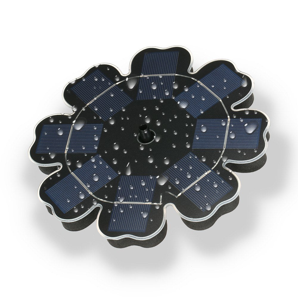 Solar Power Fountain Flower-shape Panel Energy-saving Water Pump 195mm/7.68"