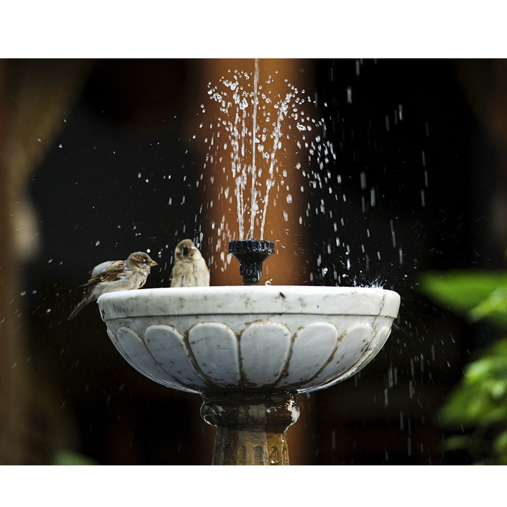 Solar Power Fountain Flower-shape Panel Energy-saving Water Pump 195mm/7.68"