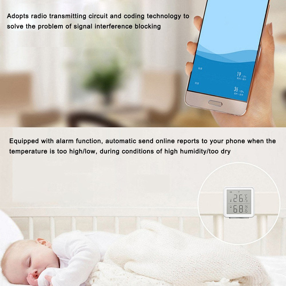 WIFI Intelligent Home Wireless Temperature Sensor Automation Scene System