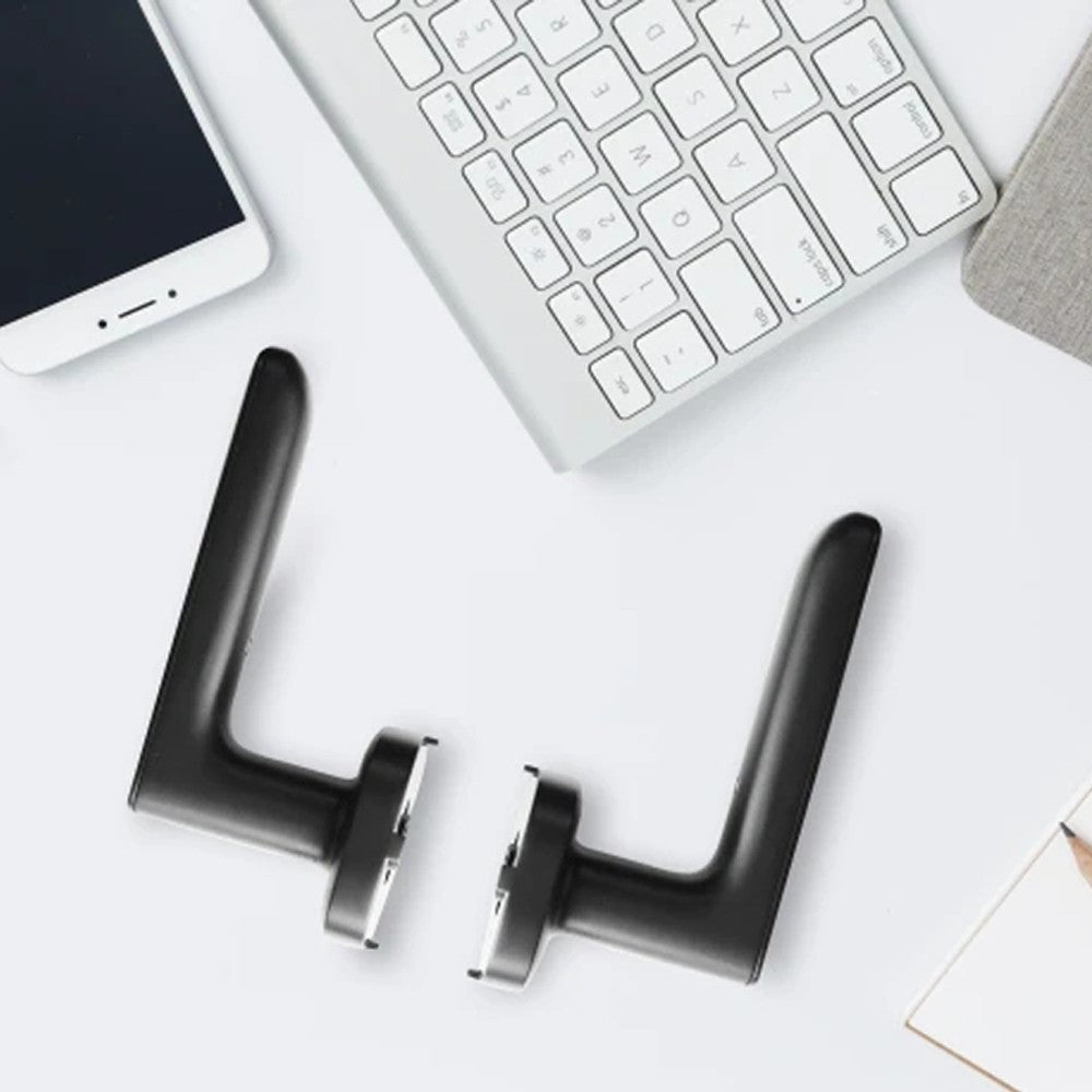 Smart Fingerprint Handle Lock Electric Door Cordless Security Zinc Alloy Suitable for Left & Right