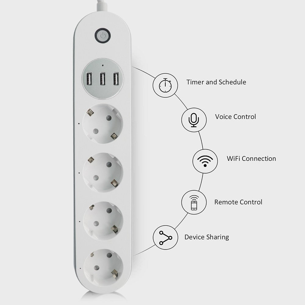 WiFi Smart Power Strip Intelligent Plug Socket