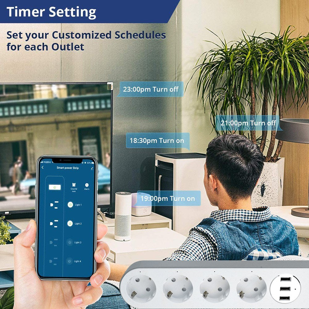 WiFi Smart Power Strip Intelligent Plug Socket