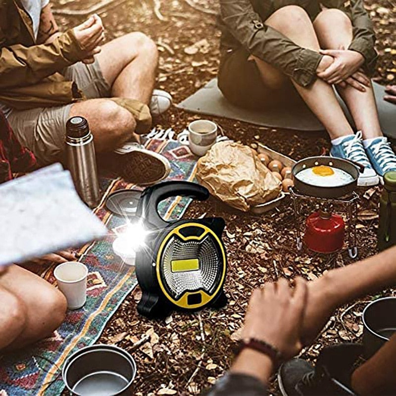 Portable Work Lamp LED Lantern Waterproof Emergency Spotlight Rechargeable Floodlight For Outdoor Hiking Camping