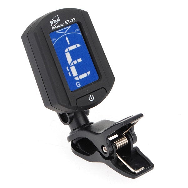 Digital Electronics Mini Clip On Guitar Bass Violin Tuner
